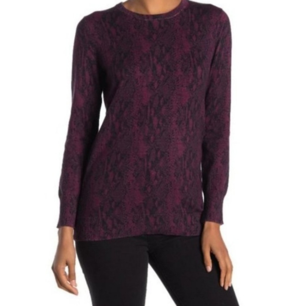 Equipment Femme maroon Rei cashmere blend crew neck sweater S
